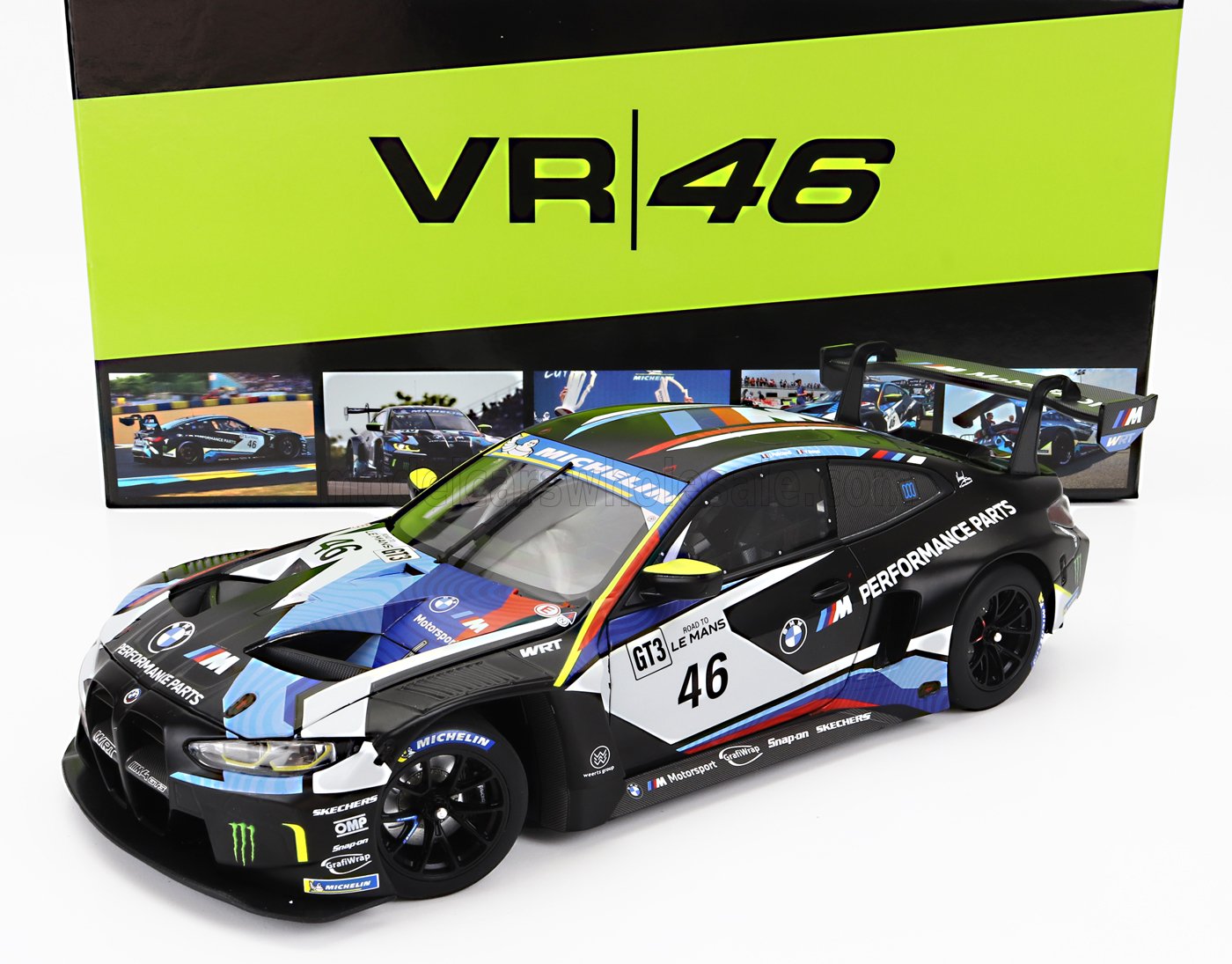 MINICHAMPS - BMW - 4-SERIES M4 GT3 TEAM WRT N 46 WINNER GT3 CLASS RACE 2 ROAD TO LE MANS 2023 - VALENTINO ROSSI - JEROME POLICAND