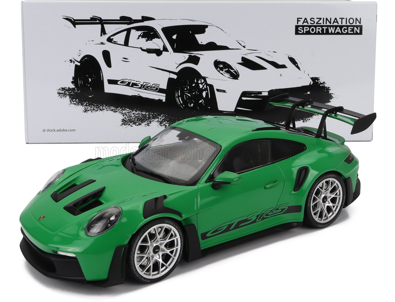 MINICHAMPS - PORSCHE - 911 992 GT3 RS COUPE 2023 - SILVER WHEEL S