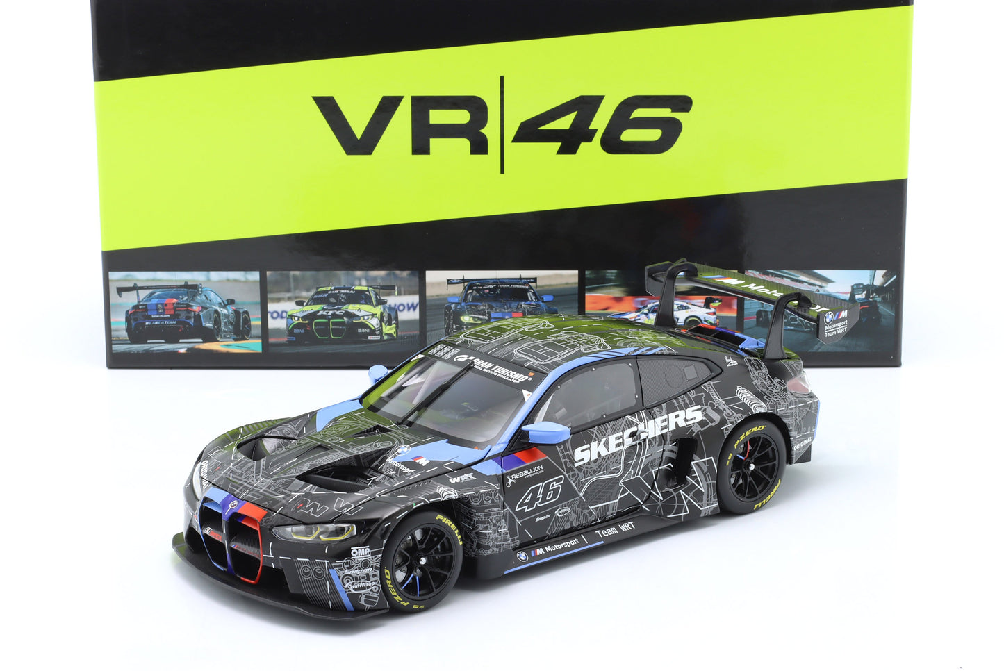 MINICHAMPS - BMW - 4-SERIES M4 GT3 TEAM WRT N 46 TEST CAR 2023 VALENTINO ROSSI