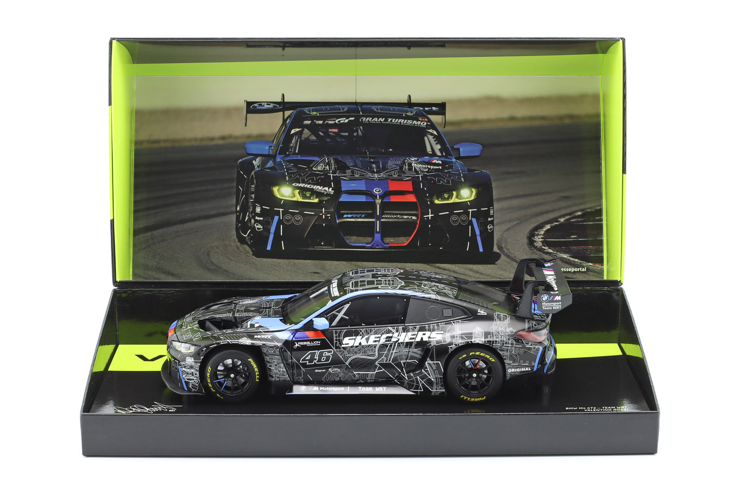 MINICHAMPS - BMW - 4-SERIES M4 GT3 TEAM WRT N 46 TEST CAR 2023 VALENTINO ROSSI