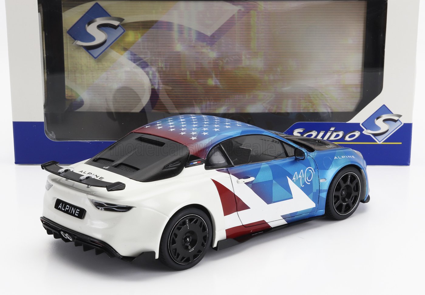 SOLIDO - 1/18 - ALPINE - ALPINE A110 RADICALE COUPE 2023 - BLUE WHITE RED