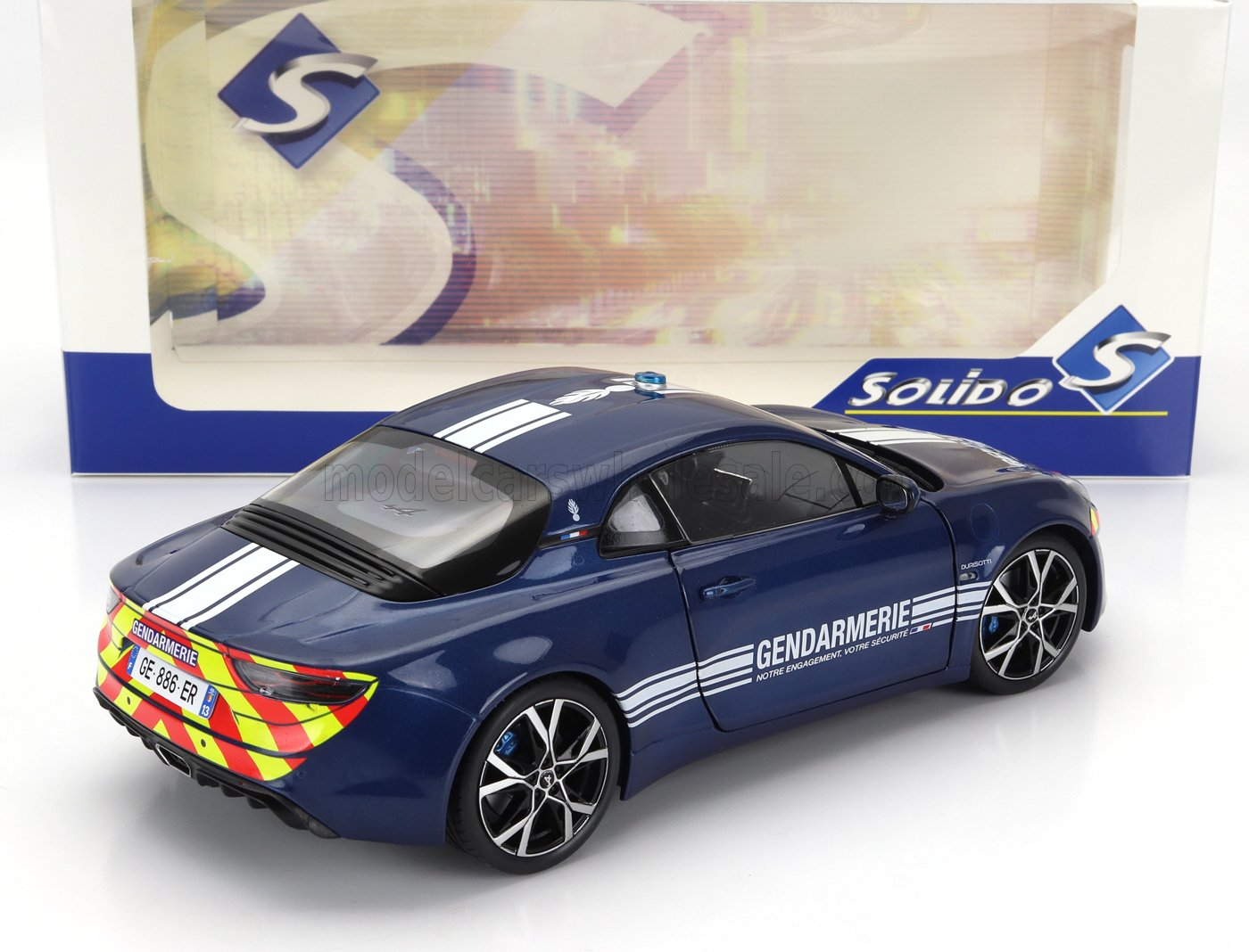 SOLIDO - 1/18 - ALPINE - ALPINE A110 GENDARMERIE POLICE COUPE 2023 - BLUE