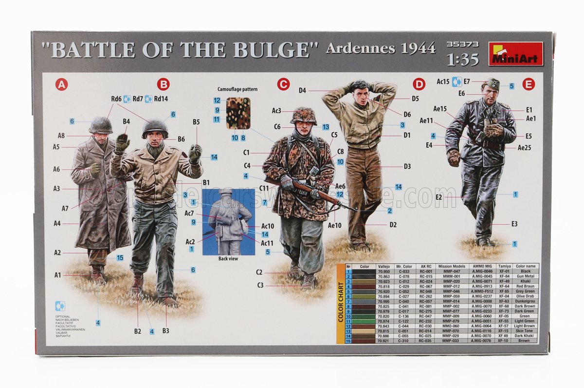 MINIART - FIGURES - BATTLE OF THE BULGE ARDENNES MILITARY 1944