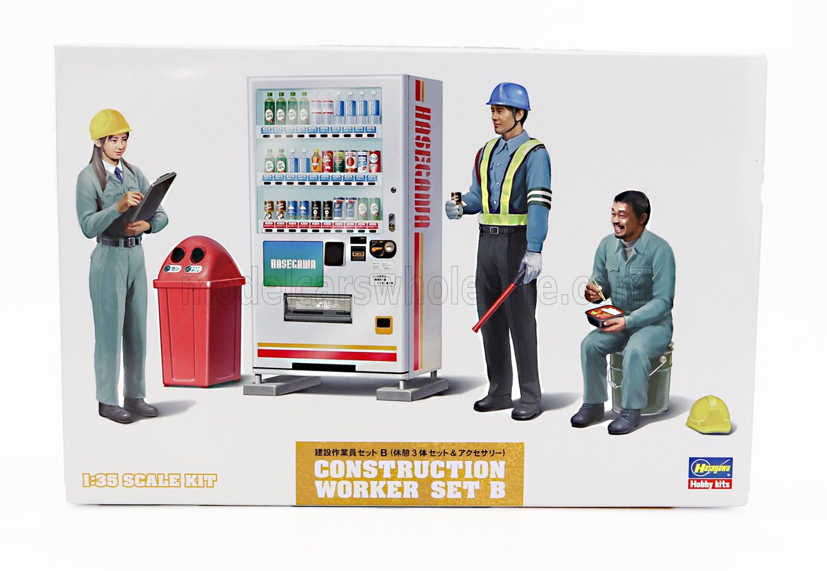 HASEGAWA - ACCESSORIES - CONSTRUCTION WORKER SET B