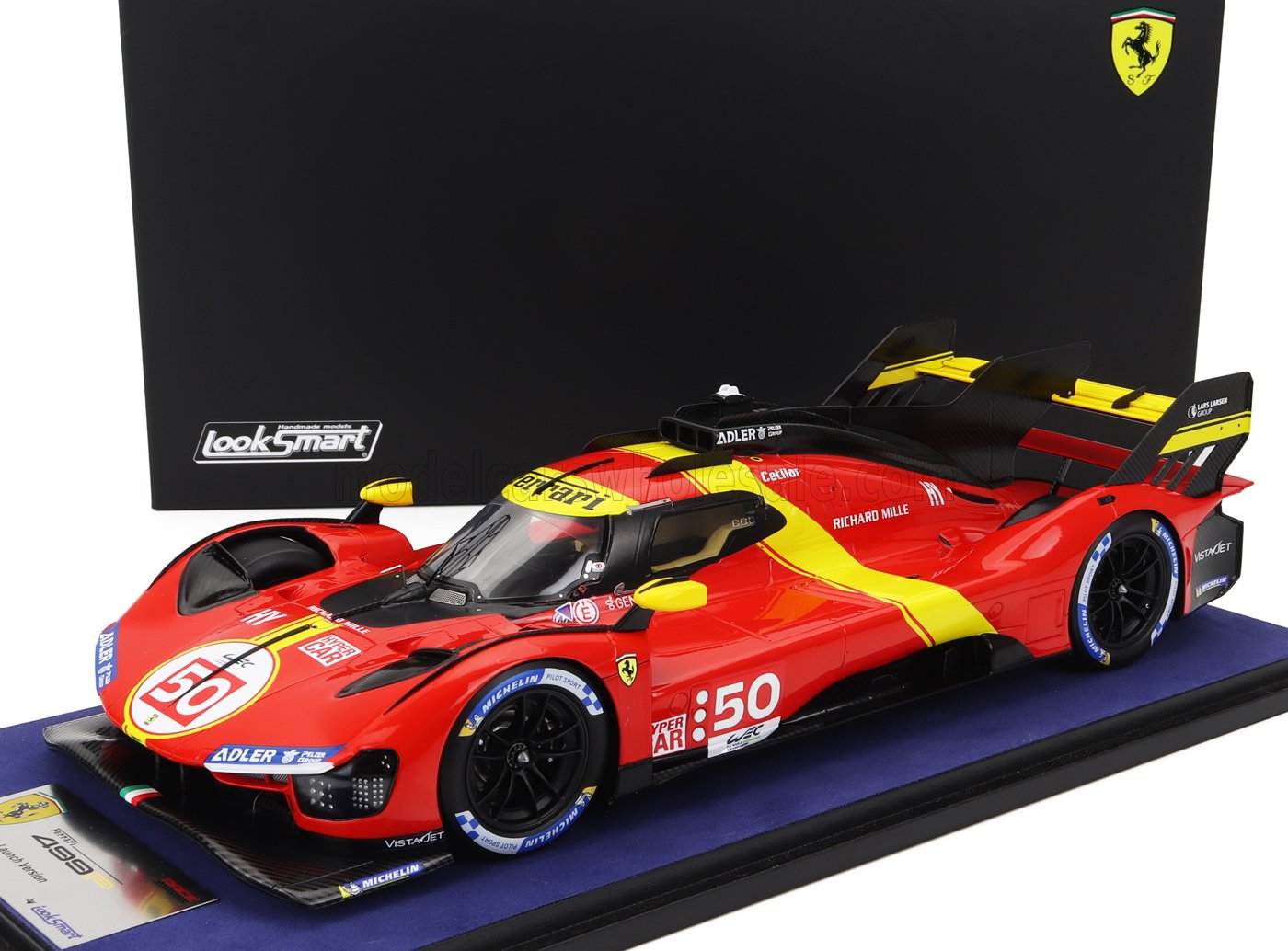 LOOKSMART - FERRARI - 499P 3.0L TURBO V6  N 50 SEASON 2023 LAUNCH VERSION  - CON VETRINA