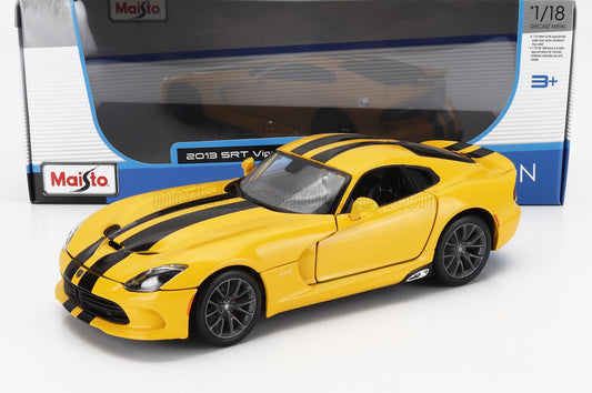 MAISTO - 1/18 - DODGE - VIPER GTS SRT COUPE 2013 - YELLOW BLACK