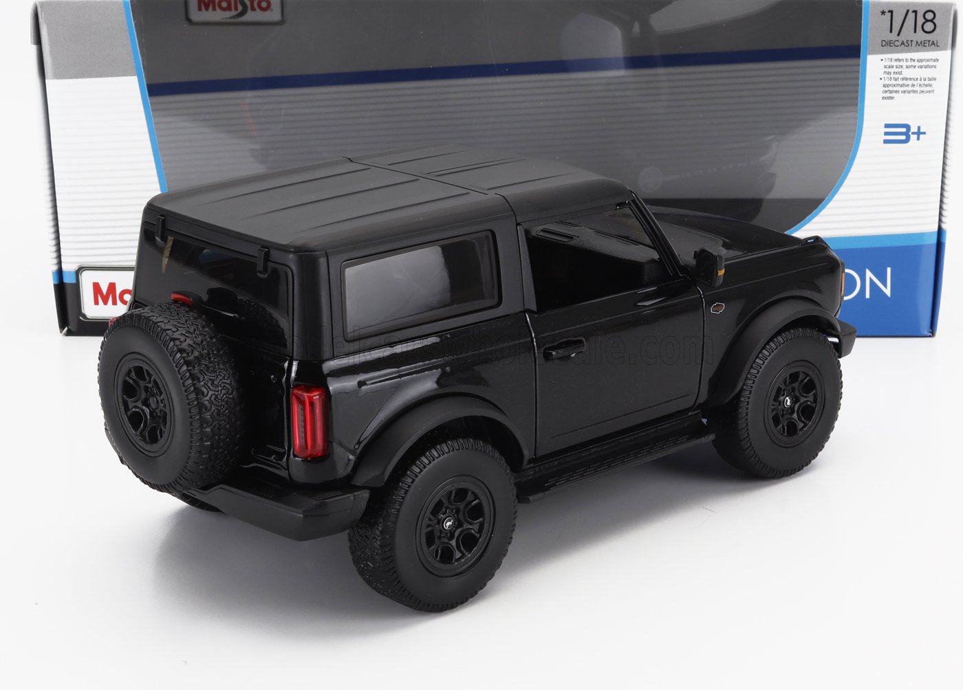 MAISTO - 1/18 - FORD USA - BRONCO WILDTRACK 2021 - MATT BLACK