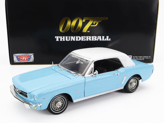 MOTOR-MAX - FORD USA - MUSTANG CONVERTIBLE SPIDER 1967 - 007 JAMES BOND - THUNDERBALL - OPERAZIONE TUONO