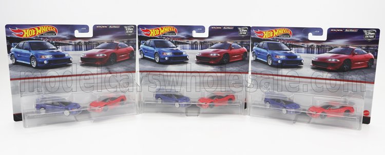 MATTEL HOT WHEELS - HOLDEN - 2X MONARO GTS 1973 & TORANA A9X 1977 + 3X BMW 3-SERIES 320 Gr.5 & BMW 3.0 CSL 1973 + 3X MITSUBISHI ECLIPSE 1995 & LANCER EVO VI 1995