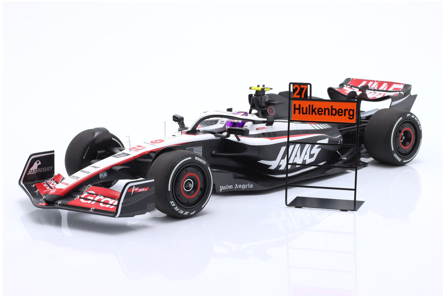 MINICHAMPS - HAAS - F1 FW23  HAAS N 27 BAHRAIN GP WITH PIT BOARD 2023 NICO HULKENBERG