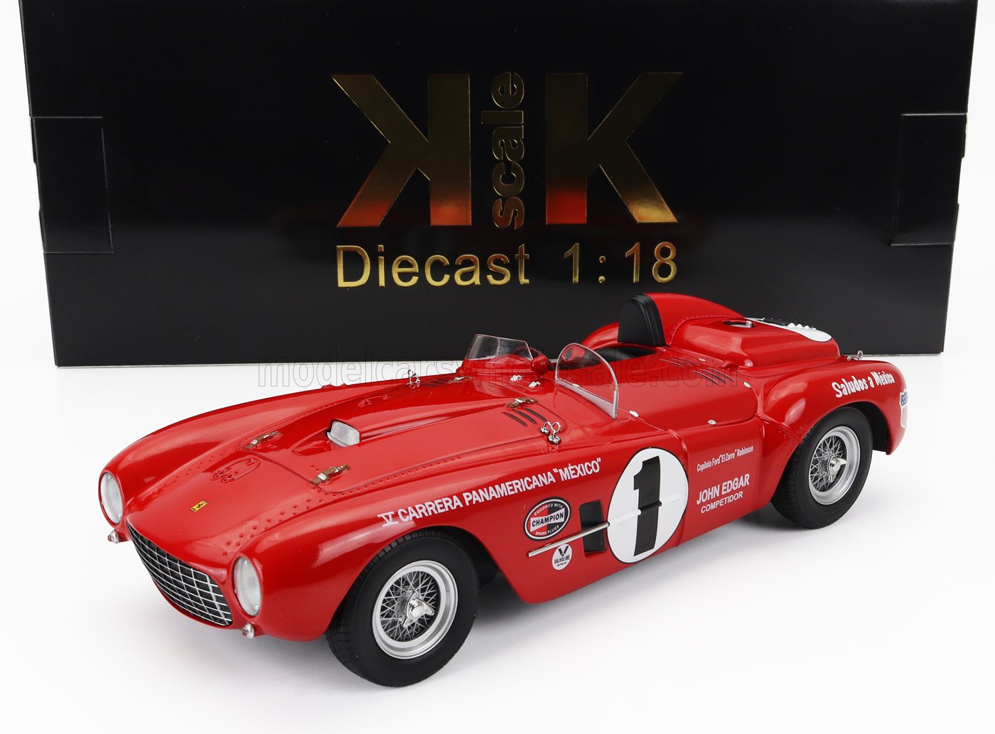 KK-SCALE - FERRARI - 375 PLUS 5.0L V12 SPIDER N 1 V CARRERA PANAMERICANA 1954 JACK McAFEE - FORD ROBINSON