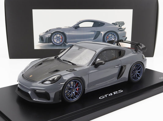 SPARK-MODEL - PORSCHE - 718 (982) CAYMAN GT4 RS 2021 - CON VETRINA - WITH SHOWCASE