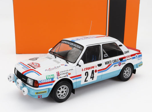 IXO-MODELS - SKODA - 130L (night version) N 24 RALLY MONTECARLO 1987 John HAUGLAND - PETTER VEGEL