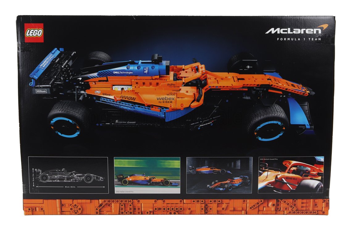 LEGO - / - McLAREN - LEGO TECHNIC - F1 MCL36 TEAM MCLAREN SEASON 2022 - 1432 PEZZI - 1432 PIECES - ORANGE LIGHT BLUE