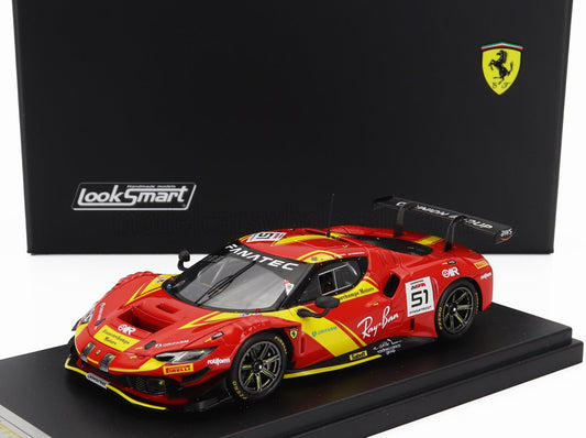 LOOKSMART - 1/43 - FERRARI - 296 GT3 TEAM AF CORSE FRANCORCHAMPS MOTORTS N 51 24h SPA 2023