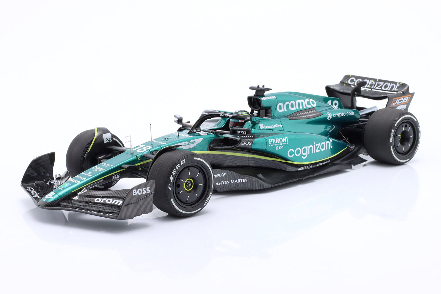 MINICHAMPS - ASTON MARTIN - F1 AMR23 TEAM ARAMCO COGNIZANT N 18 6th BAHRAIN GP 2023 LANCE STROLL