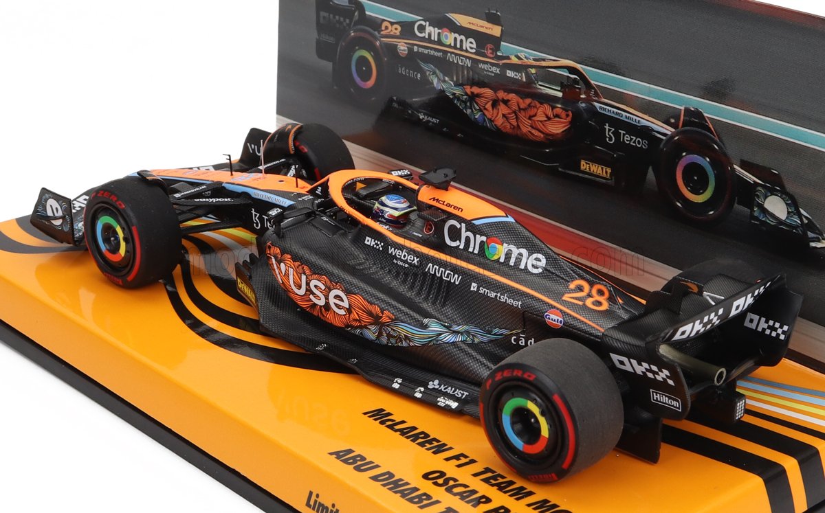 MINICHAMPS - McLAREN - F1 MCL36 MERCEDES TEAM MCLAREN N 28 TEST ABU DHABI 2022 OSCAR PIASTRI