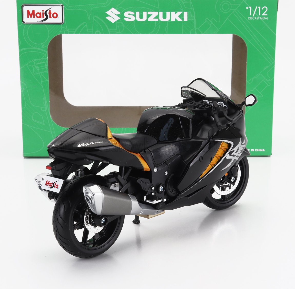 MAISTO - 1/12 - SUZUKI - HAYABUSA 2022 - BLACK ORANGE