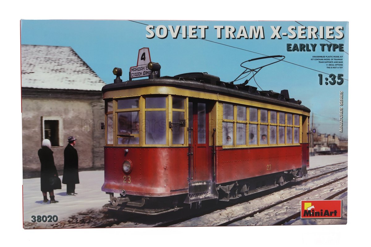 MINIART - TRAM - SOVIET TRAM X-SERIES AUTOBUS 1950