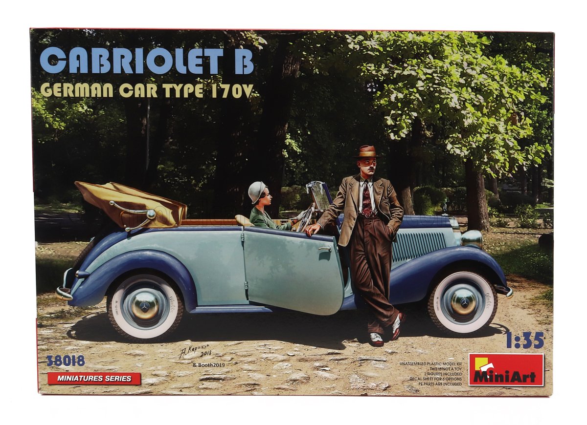 MINIART - MERCEDES BENZ - 170V CABRIOLET OPEN 1936