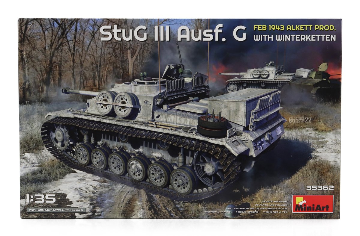 MINIART - TANK - STUG III AUSF. G MILITARY WITH WINTERKETTEN 1943