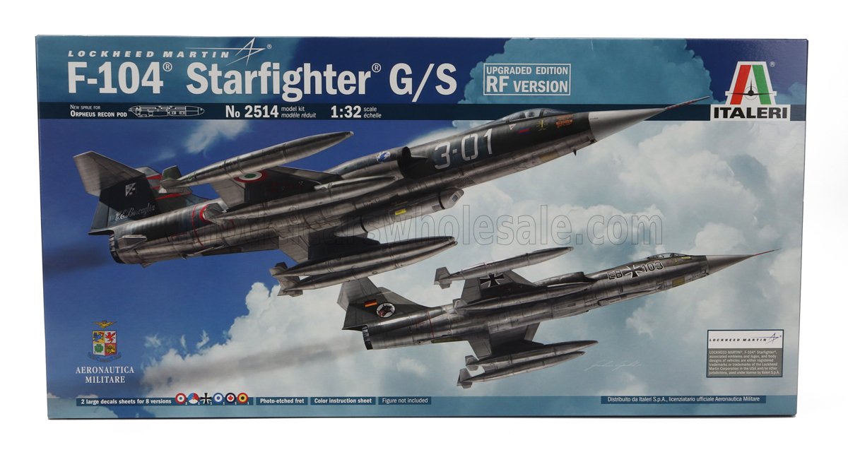 ITALERI - LOCKHEED MARTIN - TF-104 G/S STARFIGHTER MILITARY AIRPLANE 1958