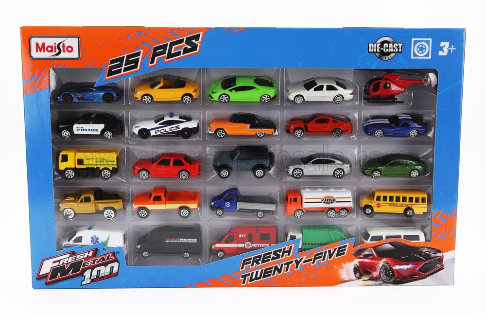 MAISTO - PORSCHE - SET ASSORTMENT 25 CARS PIECES