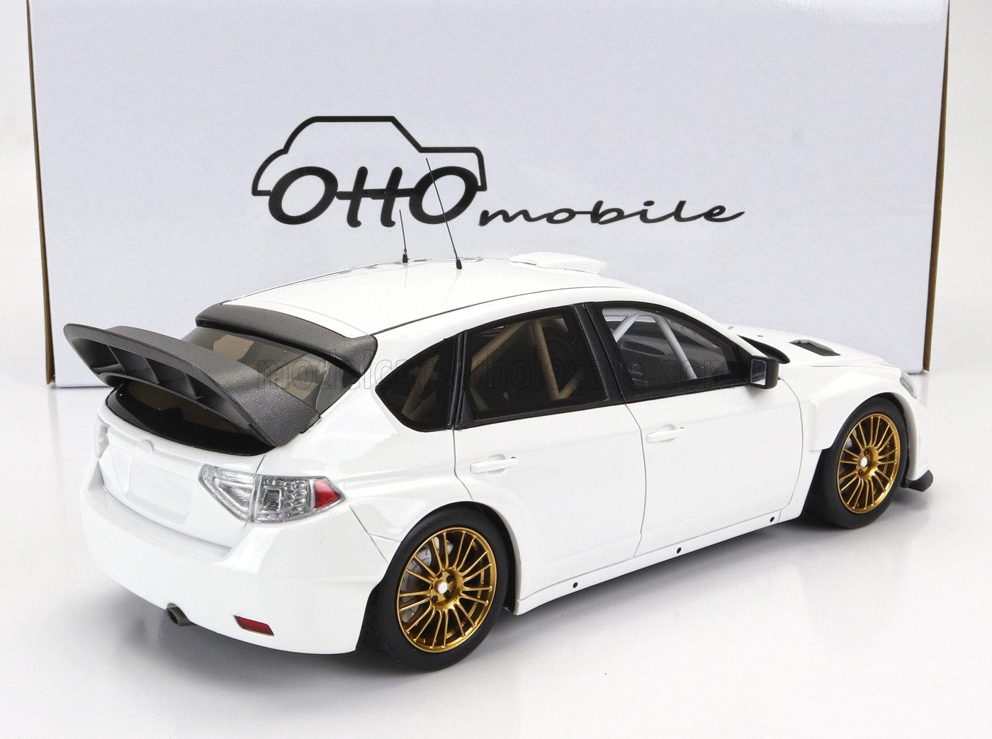 OTTO-MOBILE - 1/18 - SUBARU - IMPREZA WRC08 PRODRIVE FACTORY SETTING BASE RALLY 2008 - WHITE