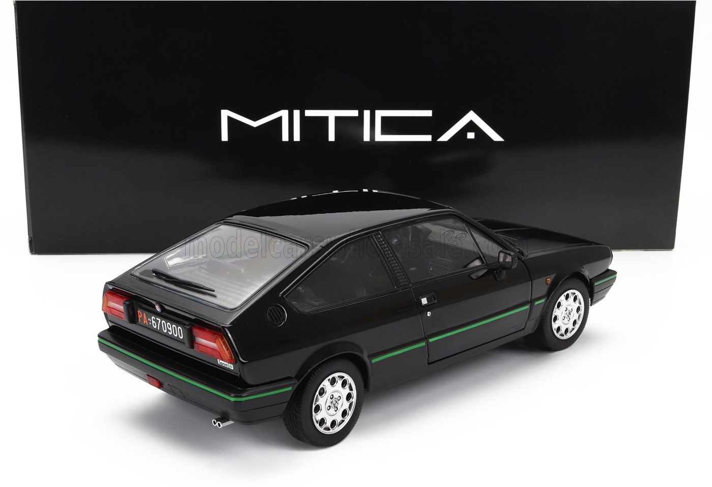 MITICA-DIECAST - 1/18 - ALFA ROMEO - ALFA ROMEO SPRINT 1.5 QUADRIFOGLIO VERDE 1983 - NERO BLACK