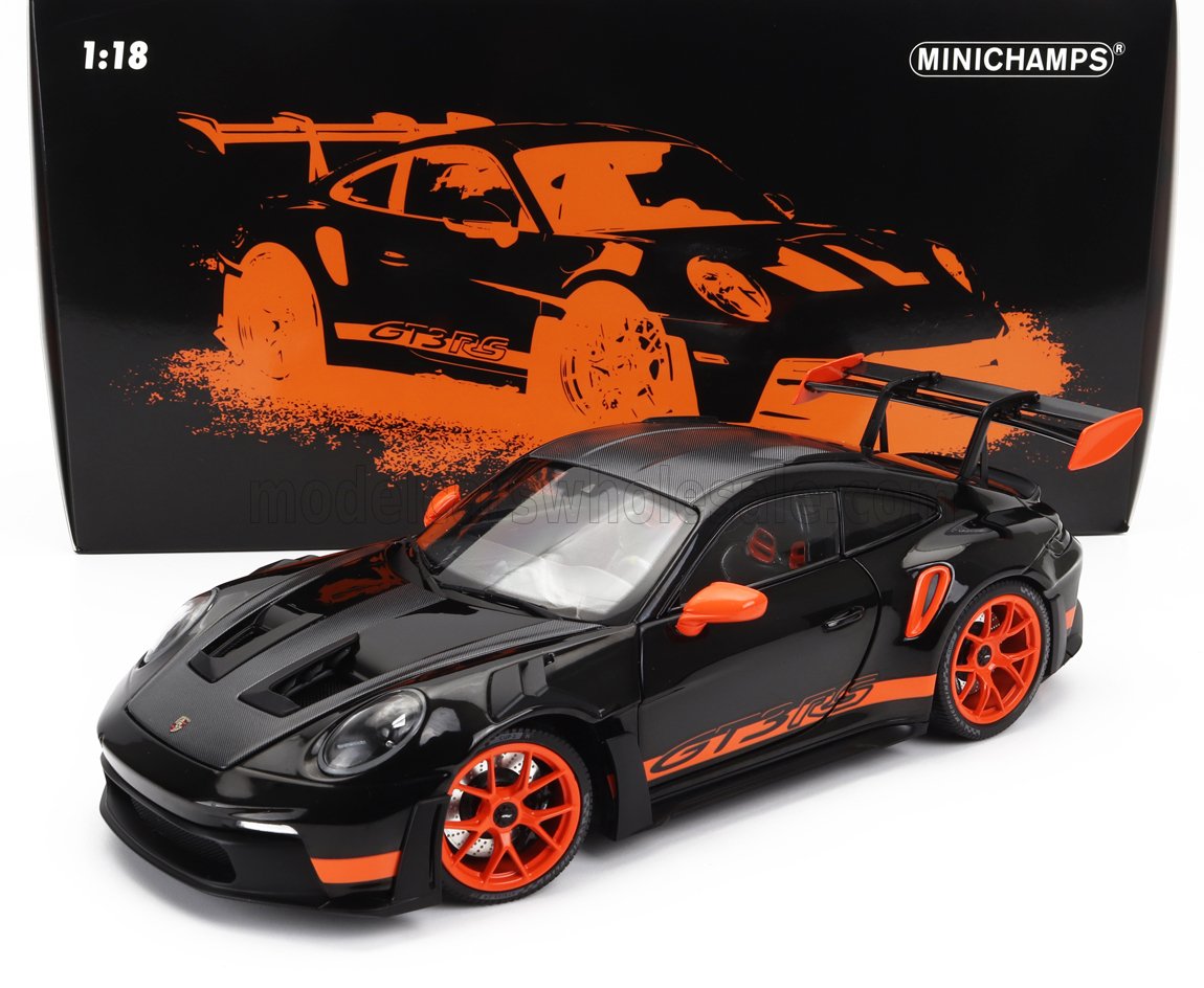 MINICHAMPS - PORSCHE - 911 992 GT3 RS COUPE 2022 - ORANGE RIMS