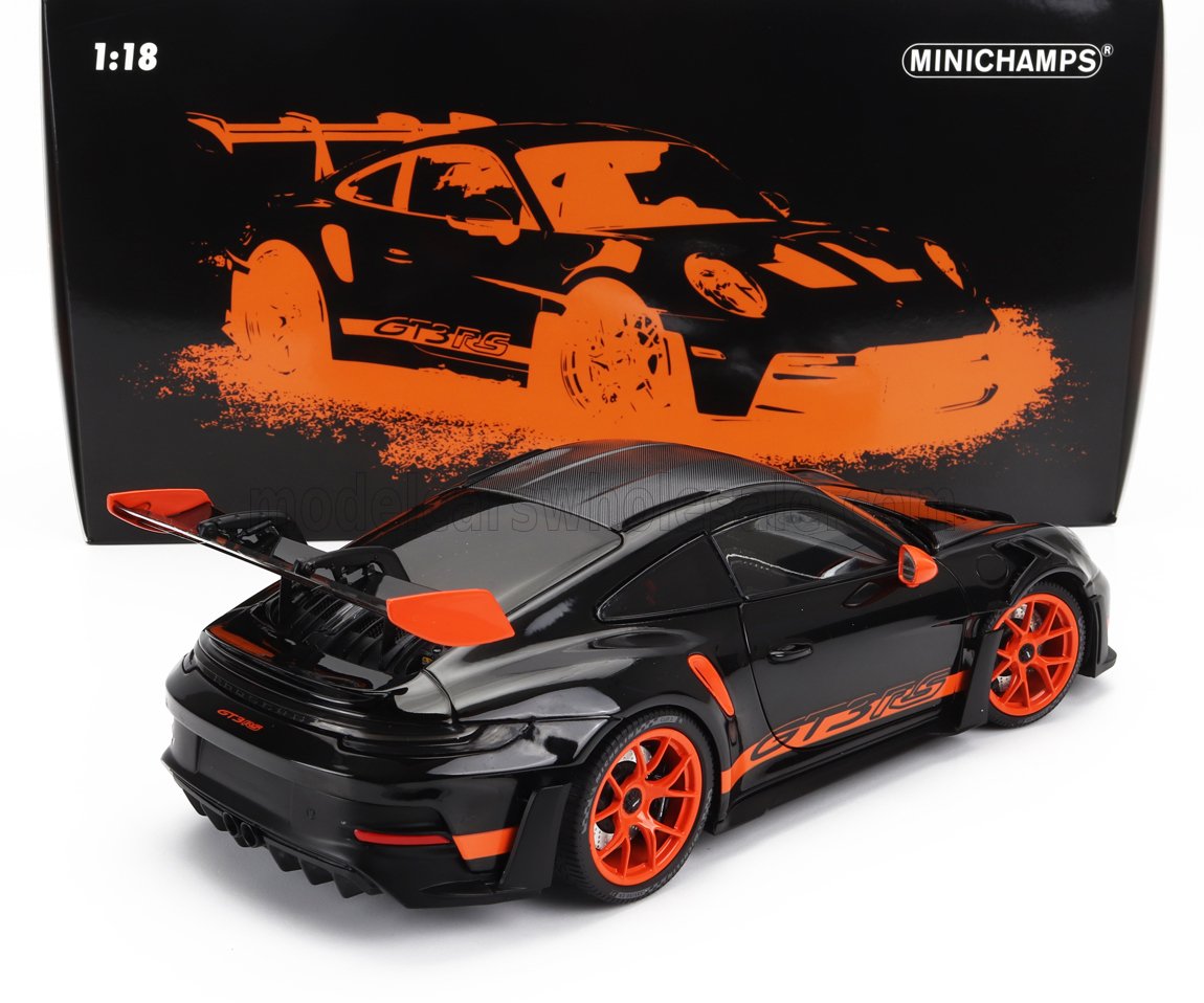 MINICHAMPS - PORSCHE - 911 992 GT3 RS COUPE 2022 - ORANGE RIMS