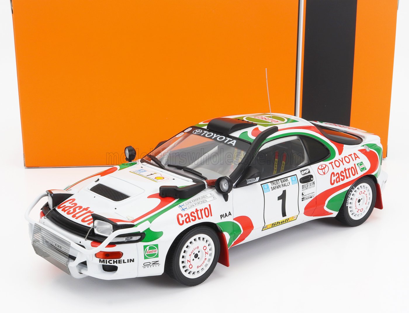 IXO-MODELS - TOYOTA - CELICA GT4 TURBO 4WD ST185 TEAM CASTROL N 1 WINNER RALLY SAFARI 1993 JUHA KANKKUNEN - JUHA PIIRONEN