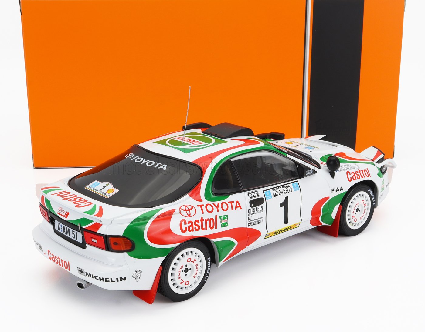 IXO-MODELS - TOYOTA - CELICA GT4 TURBO 4WD ST185 TEAM CASTROL N 1 WINNER RALLY SAFARI 1993 JUHA KANKKUNEN - JUHA PIIRONEN