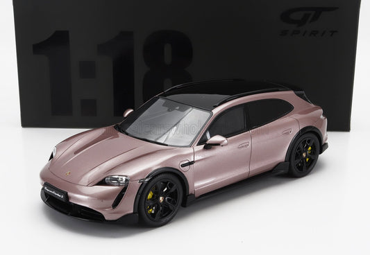 GT-SPIRIT - 1/18 - PORSCHE - TAYCAN TURBO S CROSS TURISMO 2022 - PINK MET