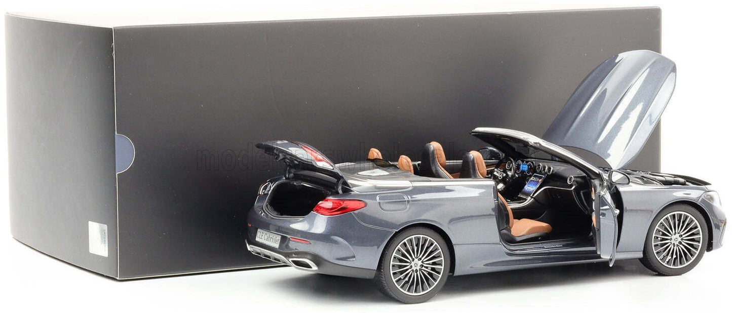 NOREV - 1/18 - MERCEDES BENZ - CLE-CLASS CABRIOLET (A236) AMG LINE 2024 - GRAPHITE GREY BLACK