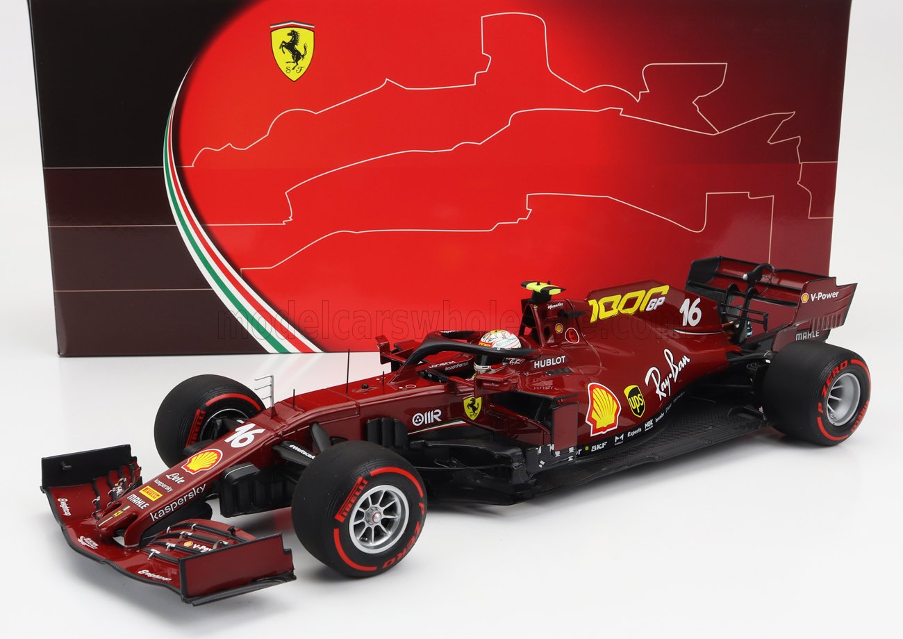 BBR-MODELS - 1/18 - FERRARI - F1 SF1000 TEAM SCUDERIA FERRARI N 16 8th TOSCANA GP MUGELLO 1000th GP FERRARI F1 2020 CHARLES LECLERC - MUGELLO RED