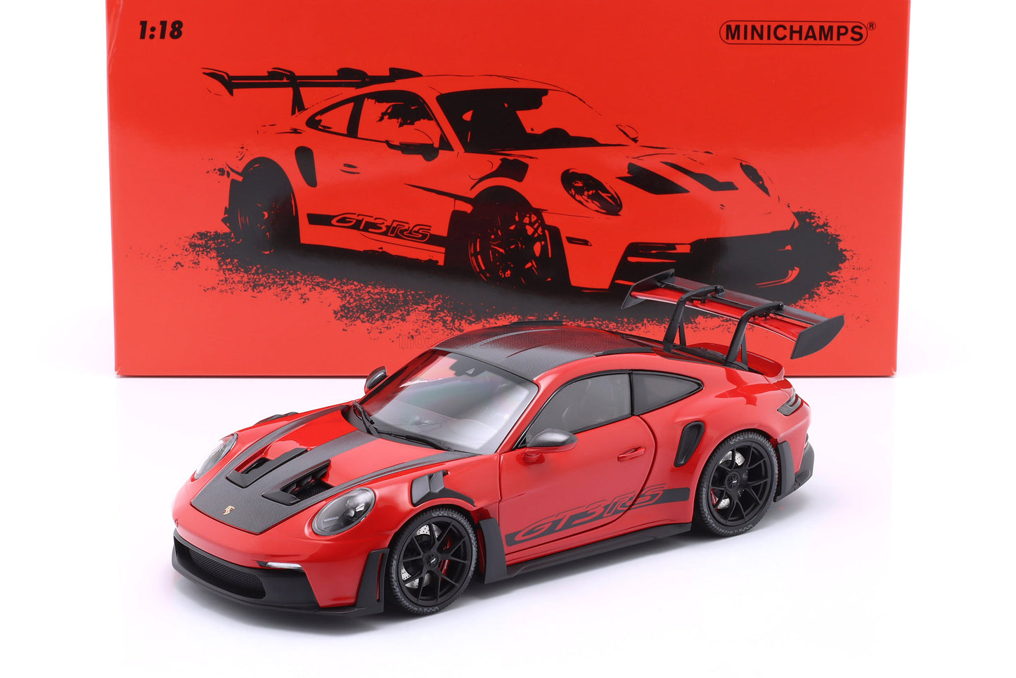 MINICHAMPS - PORSCHE - 911 992 GT3 RS COUPE WEISSACH PACKAGE 2022 - BLACK RIMS