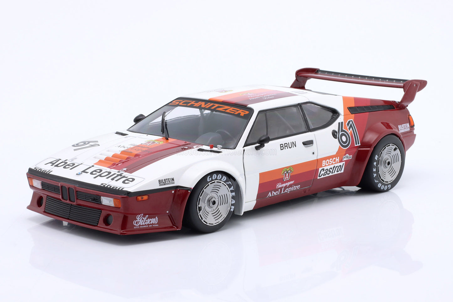 WERK83 - 1/18 - BMW - M1 M88 3.5L N 61 PROCAR SERIES MONACO RACE 1980 WALTER BRUN - RED WHITE