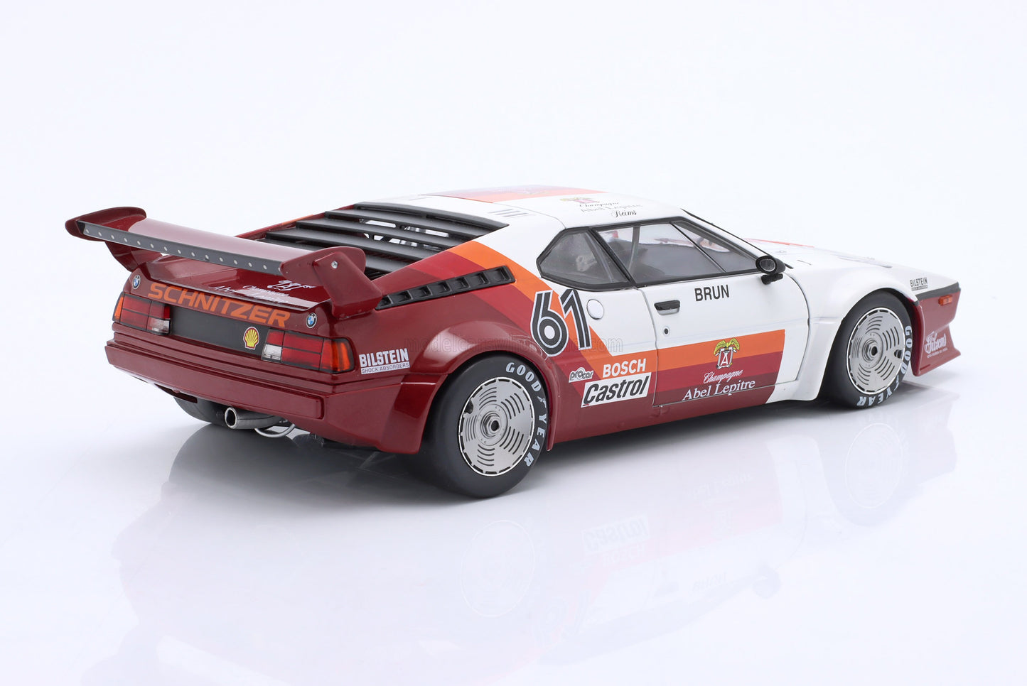 WERK83 - 1/18 - BMW - M1 M88 3.5L N 61 PROCAR SERIES MONACO RACE 1980 WALTER BRUN - RED WHITE