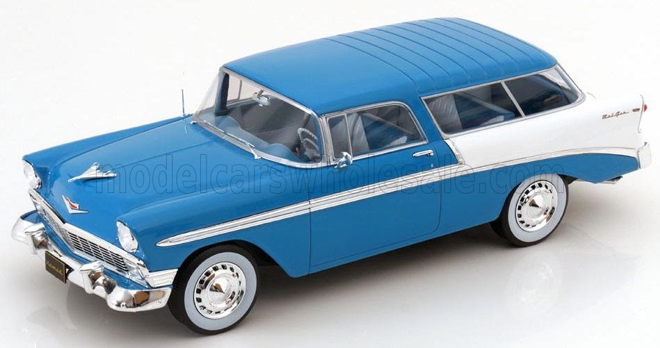 KK-SCALE - 1/18 - CHEVROLET - BEL AIR NOMAD SW STATION WAGON 1956 - TURQUOISE WHITE