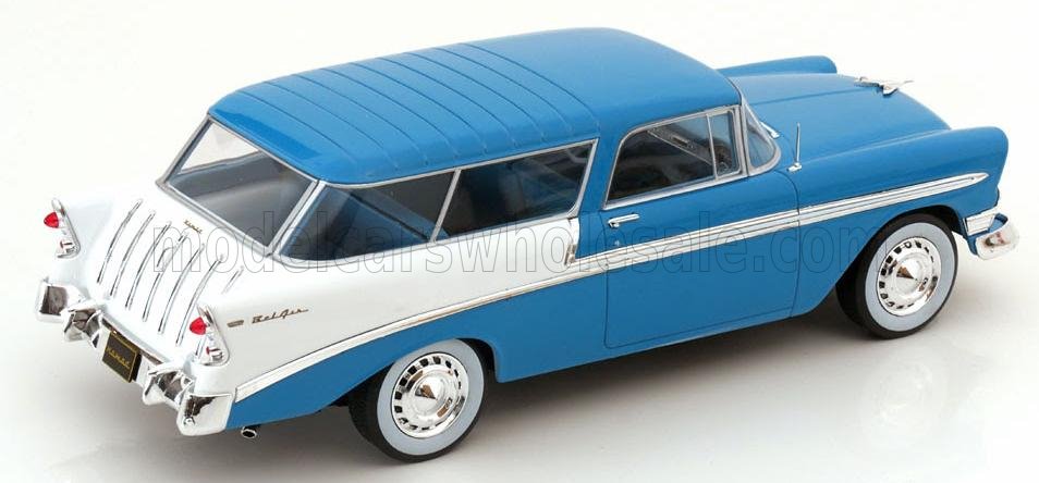 KK-SCALE - 1/18 - CHEVROLET - BEL AIR NOMAD SW STATION WAGON 1956 - TURQUOISE WHITE