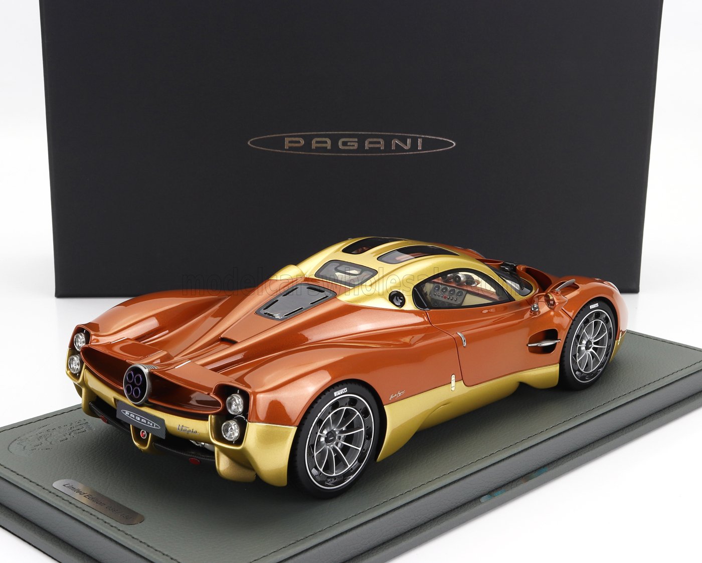 BBRModels - Pagani Utopia Bronzo metallizzato con Vetrinetta