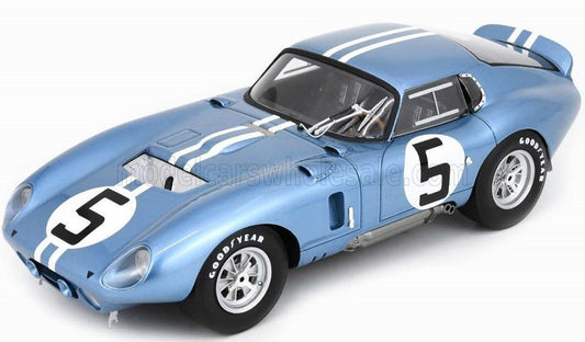 SPARK-MODEL - 1/18 - AC COBRA - SHELBY COBRA DAYTONA COUPE 4.7L V8 TEAM SHELBY AMERICAN INC. N 5 WINNER GT CLASS 24h LE MANS 1964 DAN GURNEY - BOB BONDURANT - BLUE WHITE