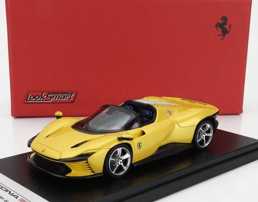 LOOKSMART - 1/43 - FERRARI - DAYTONA SP3 OPEN ROOF 2022 - GIALLO TRISTRATO - YELLOW MET