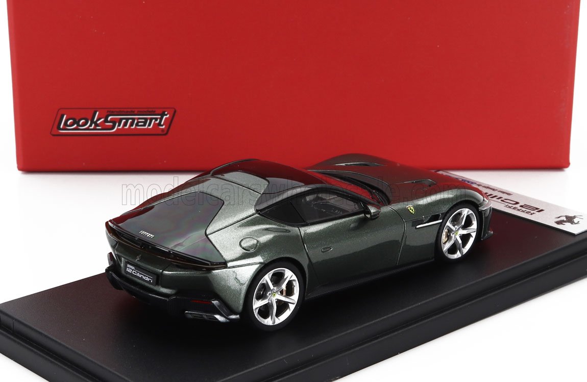 LOOKSMART - 1/43 - FERRARI - 12 CILINDRI V12 830cv 2024 - VERDE TOSCANA - GREEN