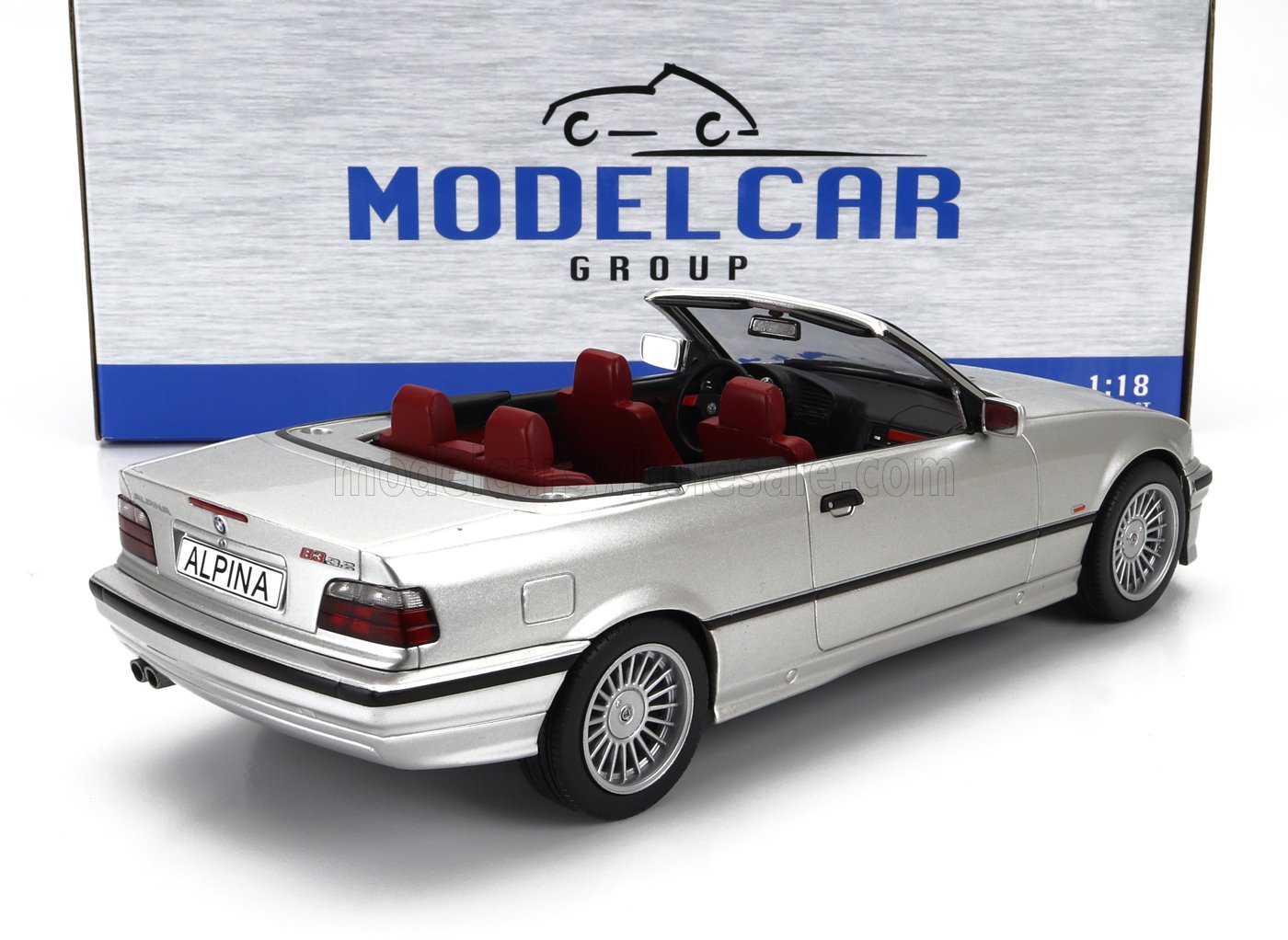 MCG - 1/18 - BMW - 3-SERIES B3 3.2 (E36) ALPINA CABRIOLET 1995 - SILVER