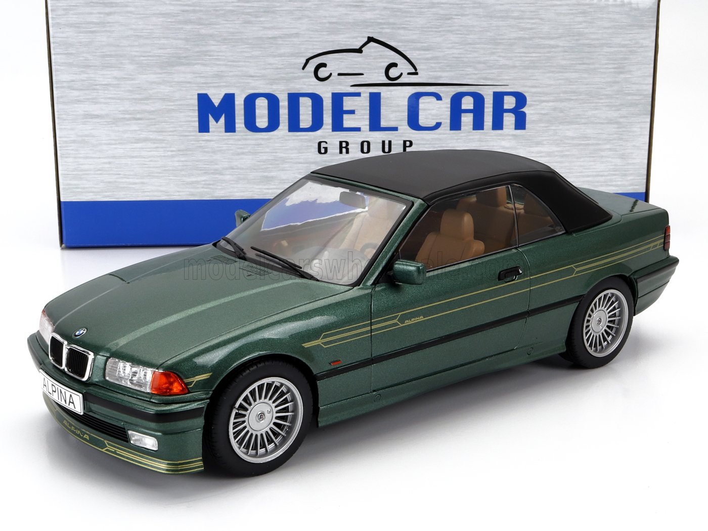 MCG - 1/18 - BMW - 3-SERIES B3 3.2 (E36) ALPINA CABRIOLET 1995 - GREEN