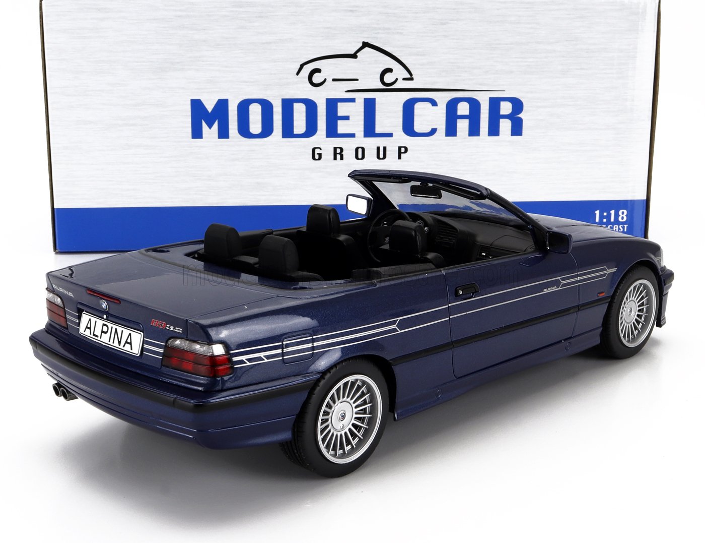 MCG - 1/18 - BMW - 3-SERIES B3 3.2 (E36) ALPINA CABRIOLET 1995 - BLUE