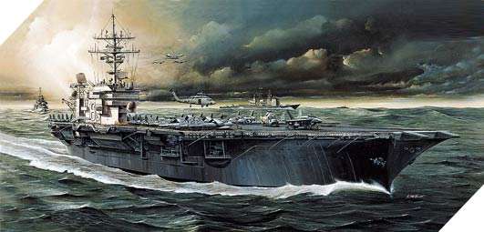 1/800 USS CV-63 KITTY HAWK 1/800 modellino da collezione 27 lacasadelmodellismo