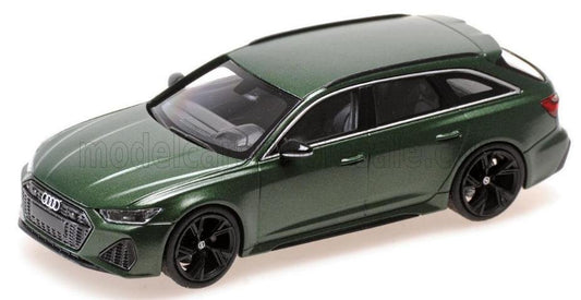 MINICHAMPS - 1/43 - AUDI - A6 AUDI RS6 AVANT SW STATION WAGON 2019 - MATT GREEN